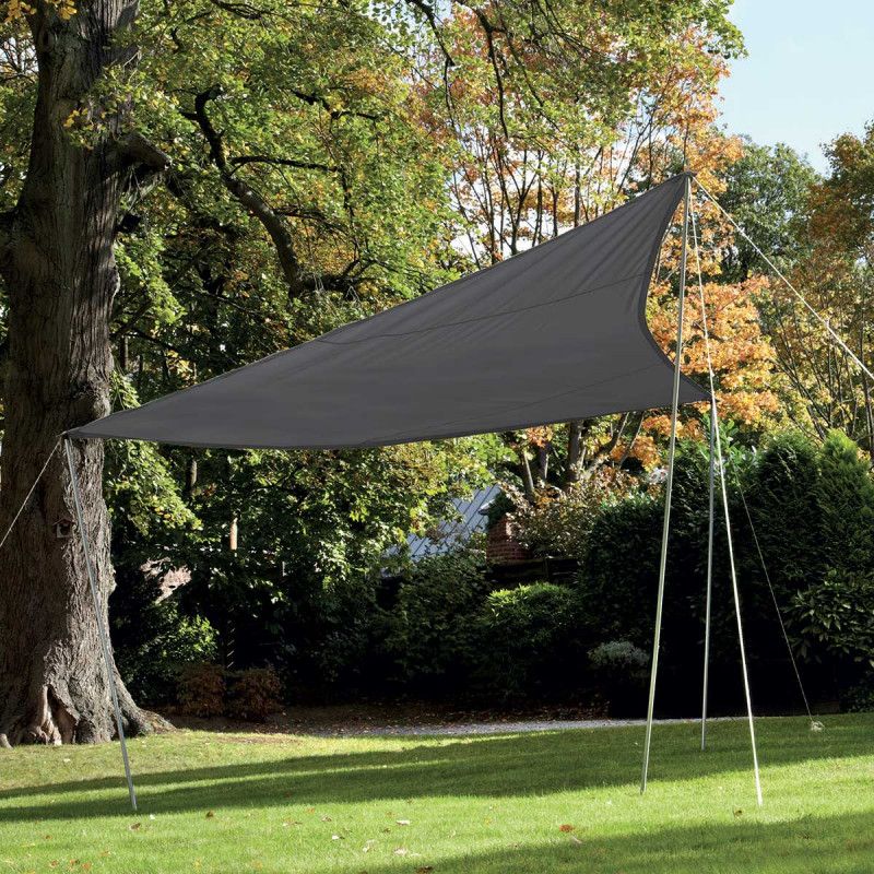 Voile d'ombrage triangulaire PRO 4,8 m gris