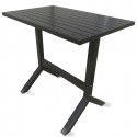 Table terrasse haute et 4 tabourets en métal Table terrasse haute et 4 tabourets en métal