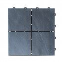 Dalle de terrasse pierre noire 4 carreaux Dalle de terrasse pierre noire 4 carreaux