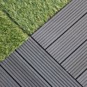 Dalle de terrasse grise en bois composite Dalle de terrasse grise en bois composite