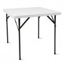 Table pliante carrée 86cm monobloc PEHD Table pliante carrée 86cm monobloc PEHD