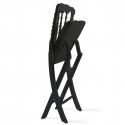 Chaise pliante noire en bois Chaise pliante noire en bois