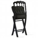 Chaise pliante noire en bois Chaise pliante noire en bois