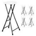 Tabouret haut pliant - Lot de 5 Tabouret haut pliant - Lot de 5