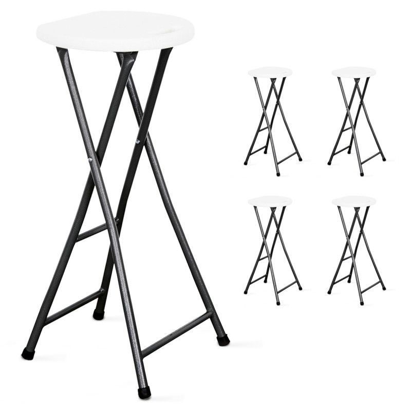 Tabouret haut pliant - Lot de 5