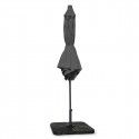 Parasol droit inclinable 3 m gris Parasol droit inclinable 3 m gris