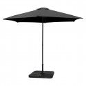 Parasol droit inclinable 3 m gris Parasol droit inclinable 3 m gris