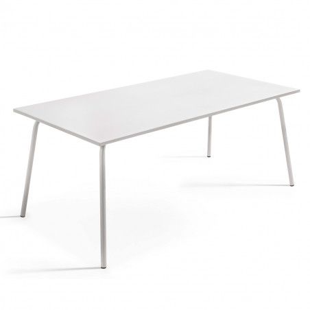 Table terrasse et 6 fauteuils en métal