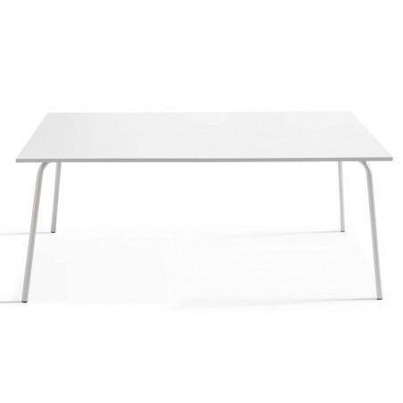 Table terrasse et 6 fauteuils en métal