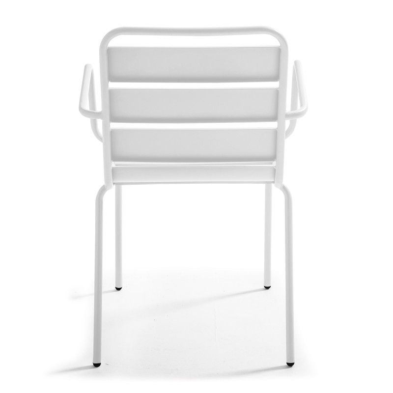 Table terrasse et 6 fauteuils en métal Table terrasse et 6 fauteuils en métal