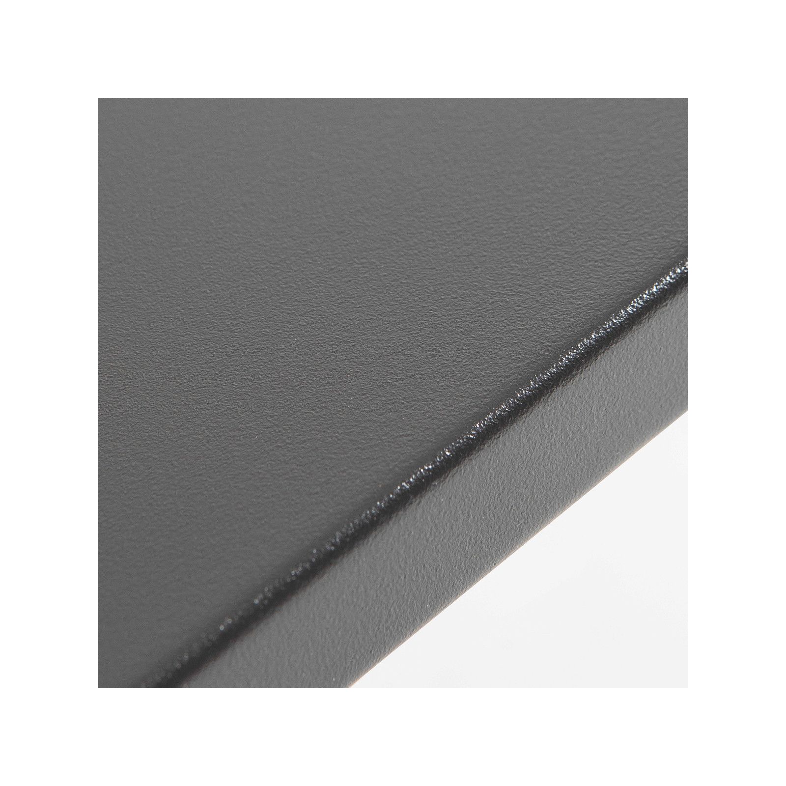 Zoom plateau Table de terrasse carrée en métal gris 8 places