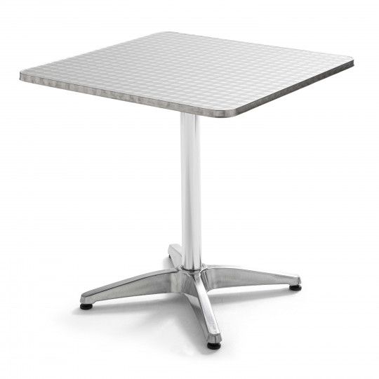 Table de terrasse carrée en aluminium 70 x70cm