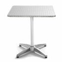 Table de terrasse carrée en aluminium 70 x70cm Table de terrasse carrée en aluminium 70 x70cm