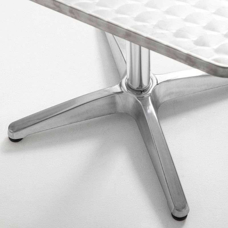 Table de terrasse carrée en aluminium 70 x70cm Table de terrasse carrée en aluminium 70 x70cm