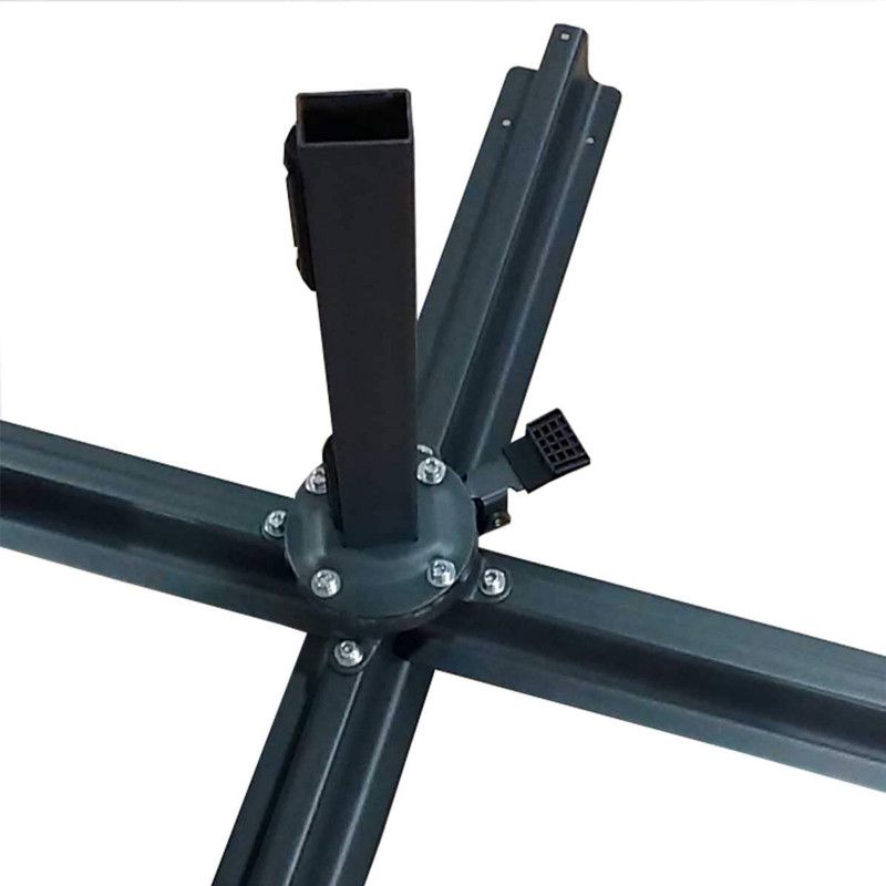 Parasol déporté rond PRO+ 3m inclinable et rotatif 360° Parasol déporté rond PRO+ 3m inclinable et rotatif 360°