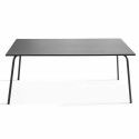Table Terrasse gris anthracite Metal