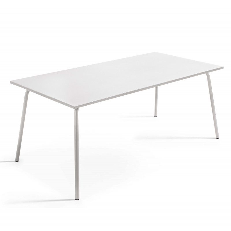 Table Terrasse blanc Metal design PALAVAS