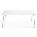 Table Terrasse blanc Metal