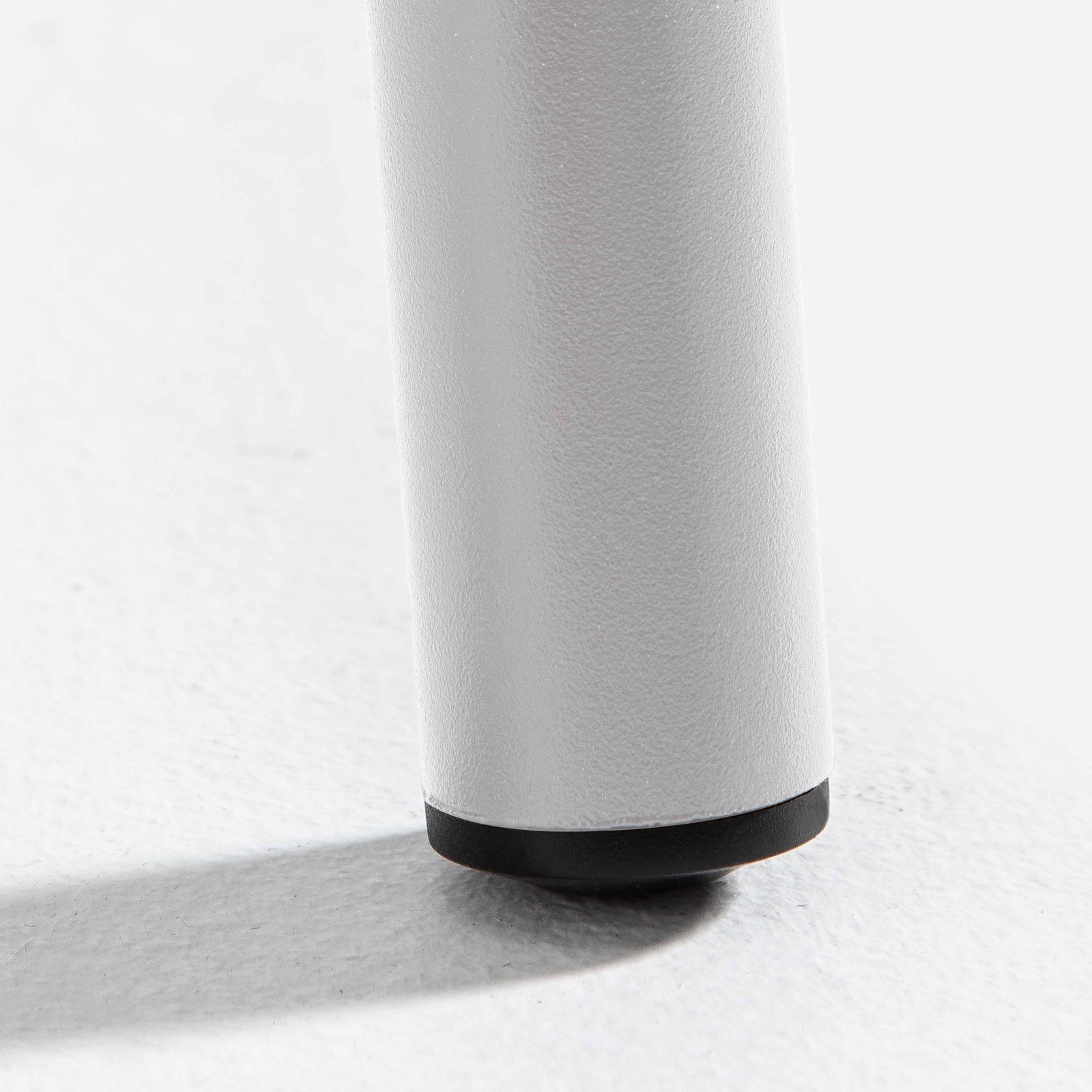 Table blanche en métal 8 places