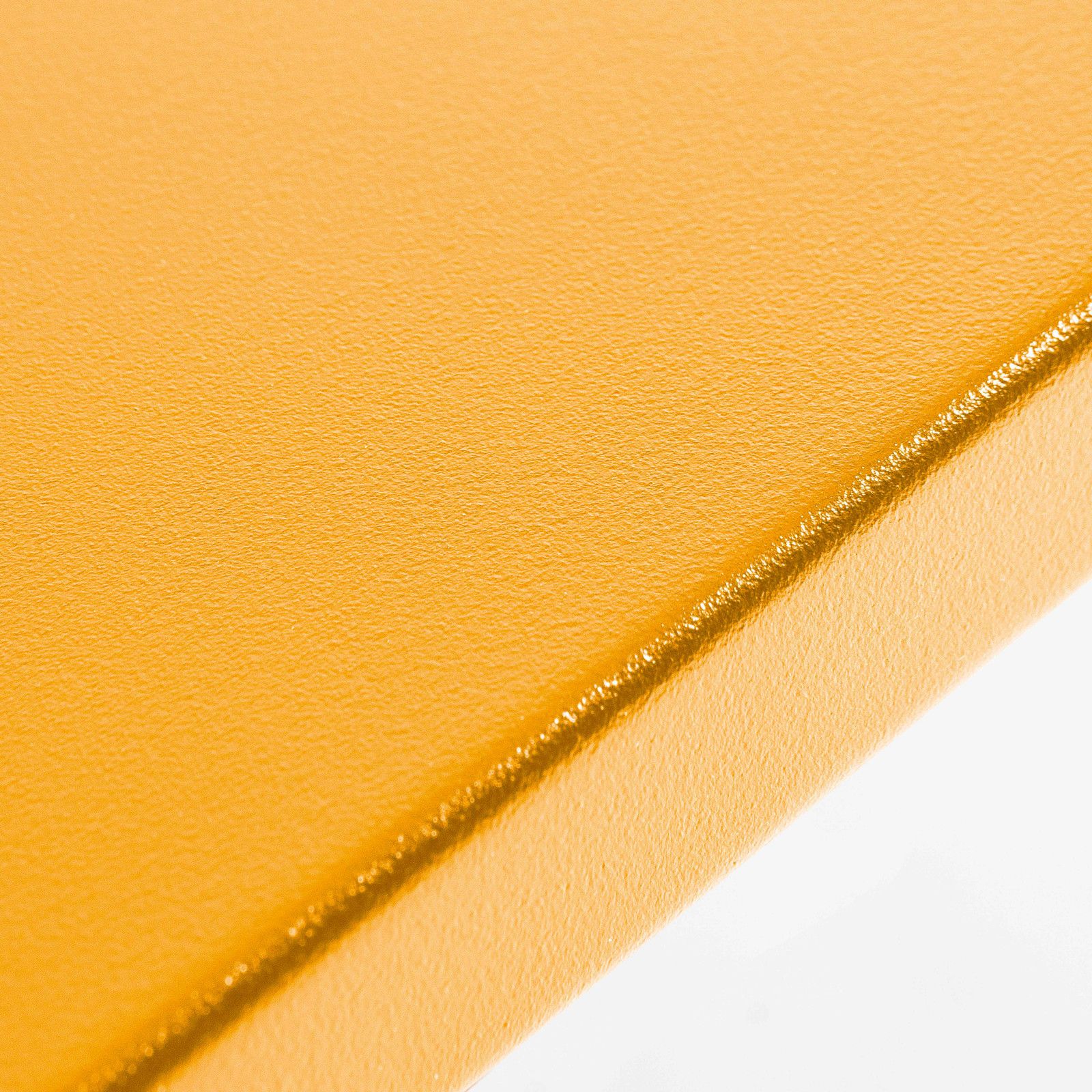 Table de terrasse jaune en métal 8 places