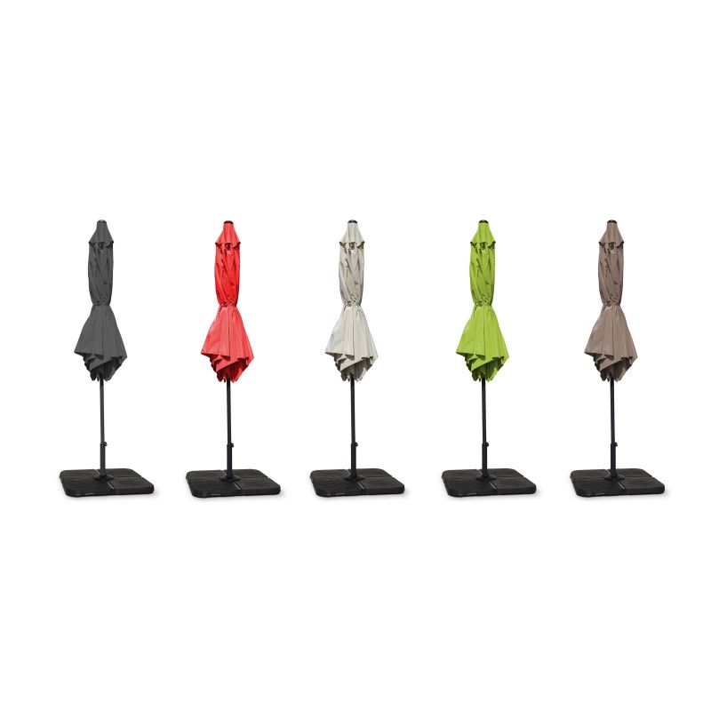 Parasol droit inclinable 3 m - différents coloris Parasol droit inclinable 3 m - différents coloris