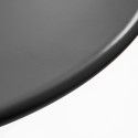 Table de terrasse ronde grise 6 places