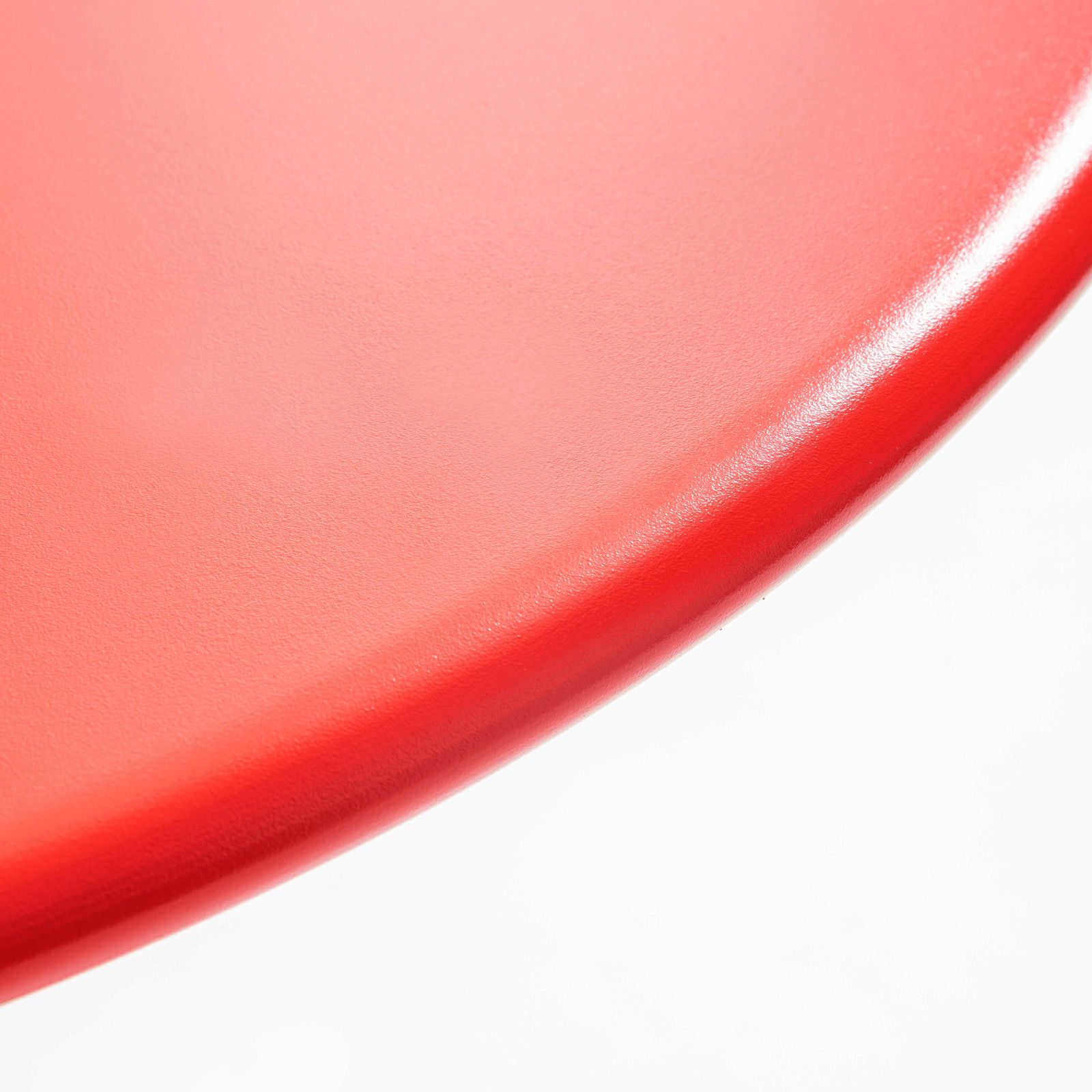 Table de terrasse ronde rouge 6 places