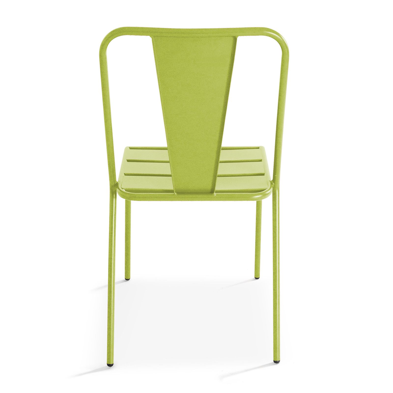Chaise extérieure verte en métal DIEPPE 