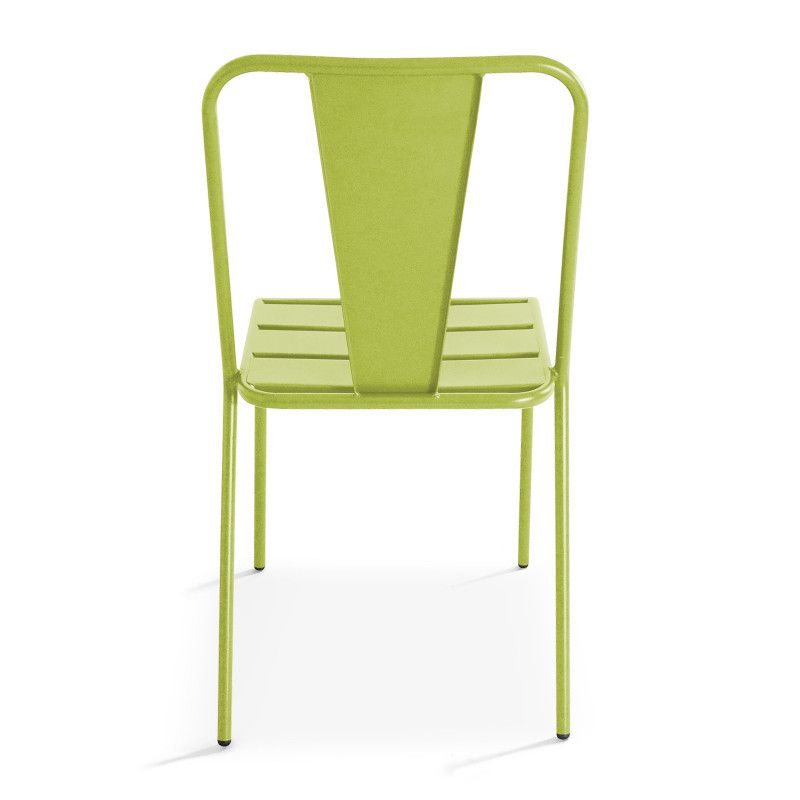 Chaise extérieure verte en métal DIEPPE  (2/6)