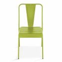 Chaise jardin vert en métal DIEPPE 
