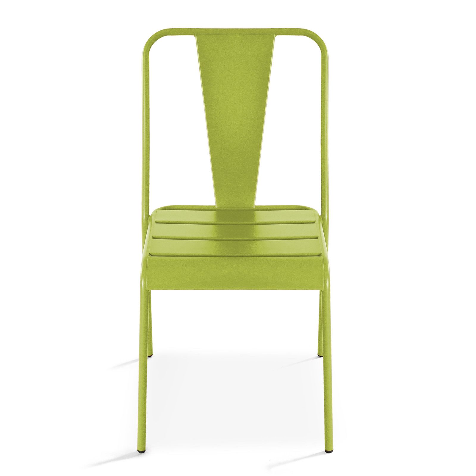 Chaise jardin vert en métal DIEPPE 
