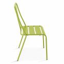 Chaise bistrot vert en métal DIEPPE | Mobeventpro 