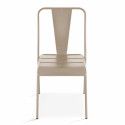 Chaise jardin taupe en métal DIEPPE 