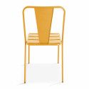 Chaise extérieure jaune en métal DIEPPE 