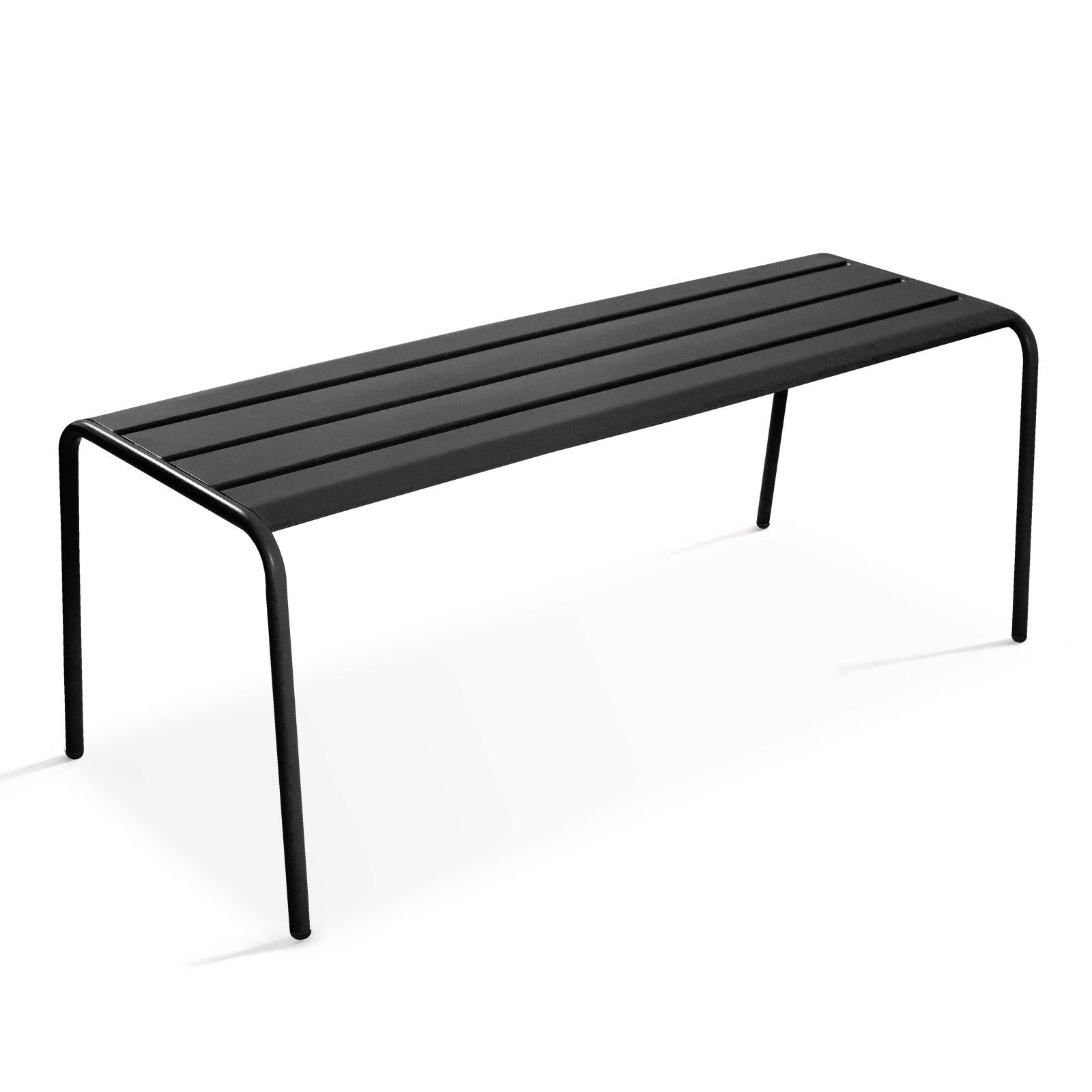 Banquette de jardin en métal - Gris