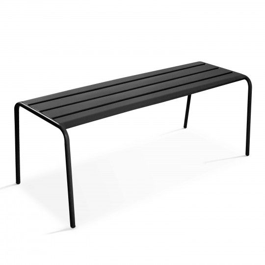 Banquette de jardin en métal - Gris