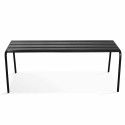 Banquette de jardin en métal - Gris