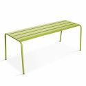 Banquette de jardin en métal - vert Banquette de jardin en métal - vert