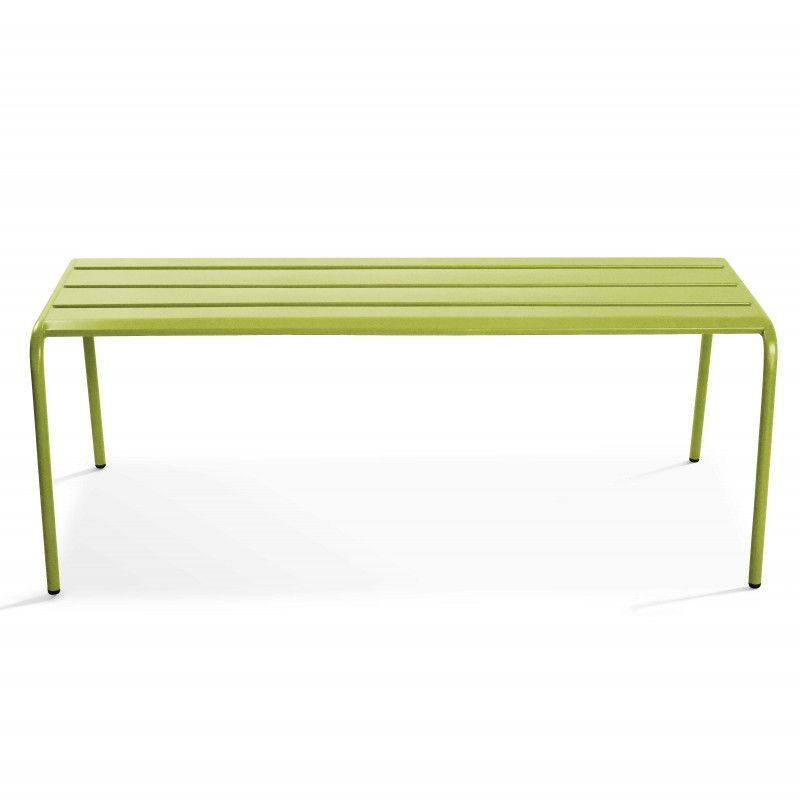 Banquette de jardin en métal - vert Banquette de jardin en métal - vert