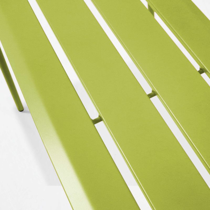 Banquette de jardin en métal - vert Banquette de jardin en métal - vert