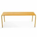 Banquette de jardin en métal - jaune