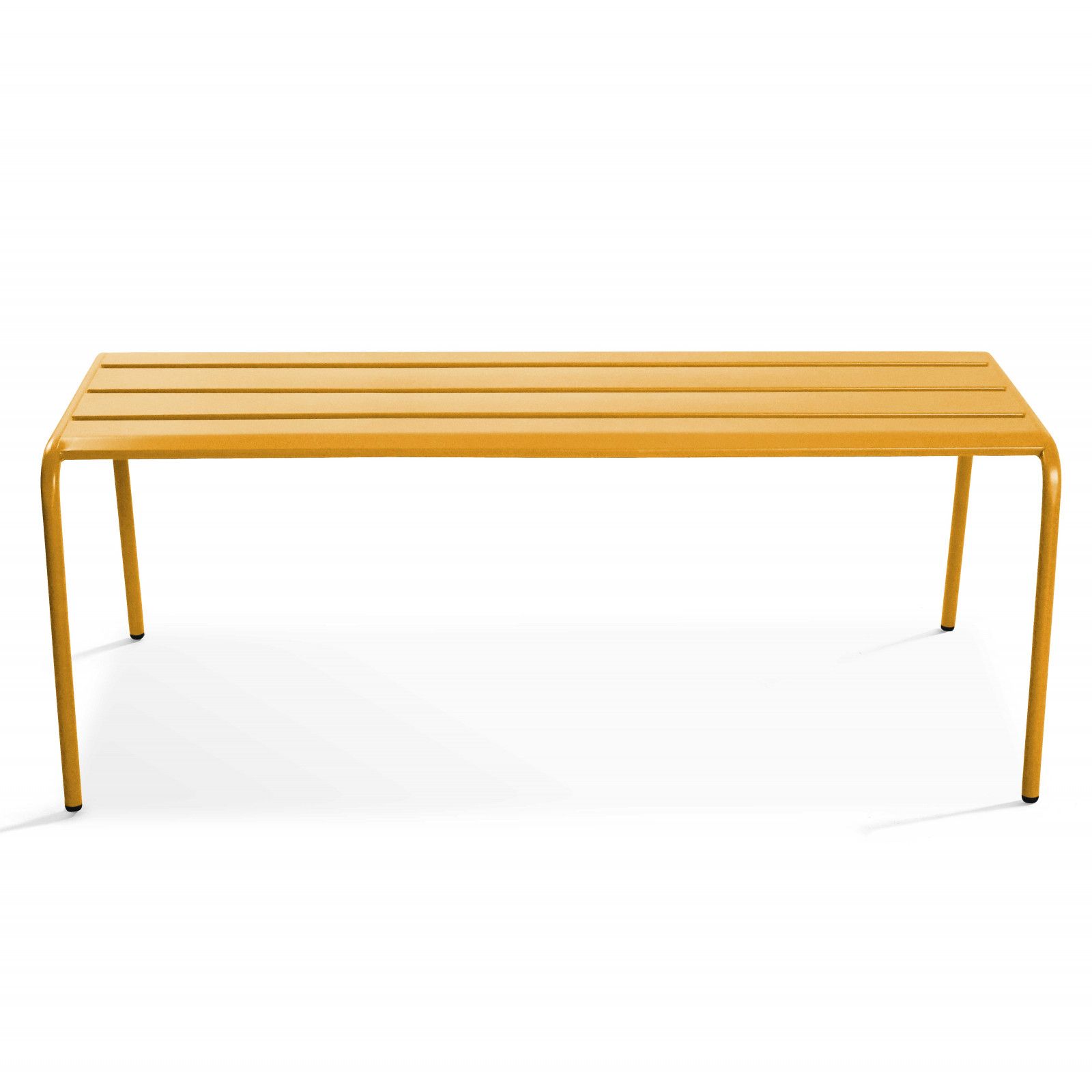 Banquette de jardin en métal - jaune