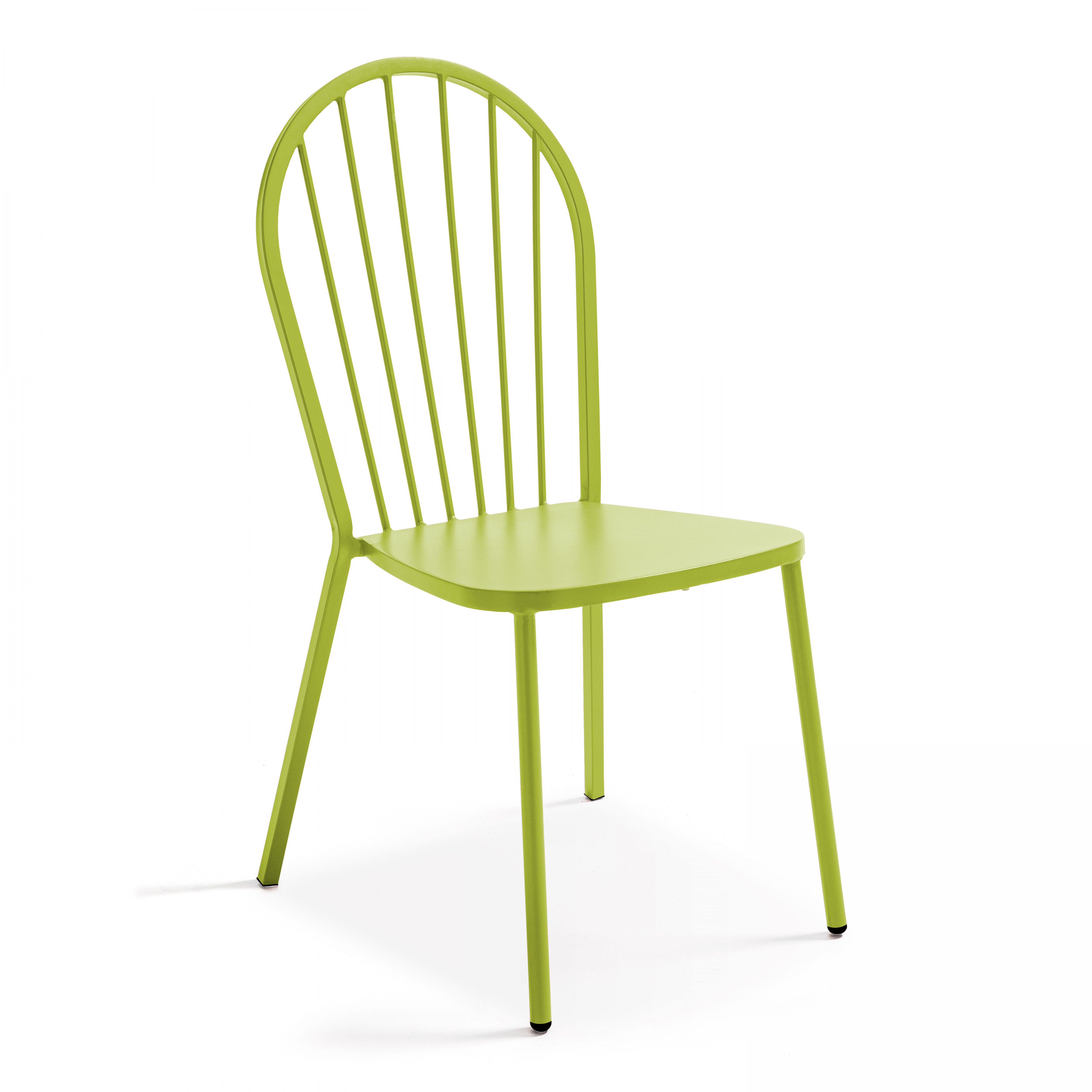 Chaise bistrot parisien en métal ajourée design