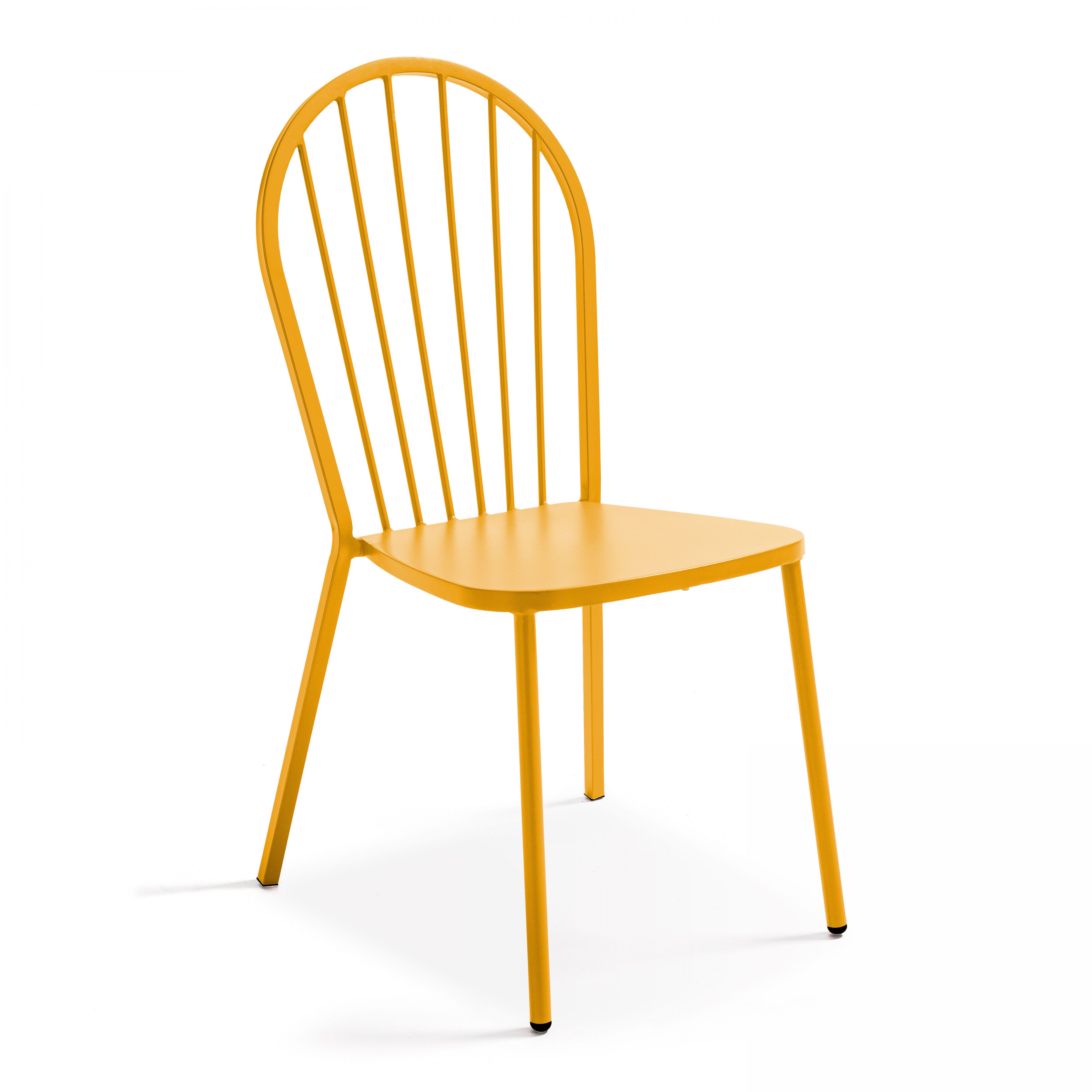 Chaise bistrot parisien en métal ajourée design