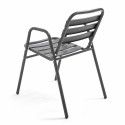 Chaise terrasse chr en alu gris Chaise terrasse chr en alu gris
