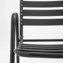 Fauteuil de terrasse hôtel aluminium gris Fauteuil de terrasse hôtel aluminium gris