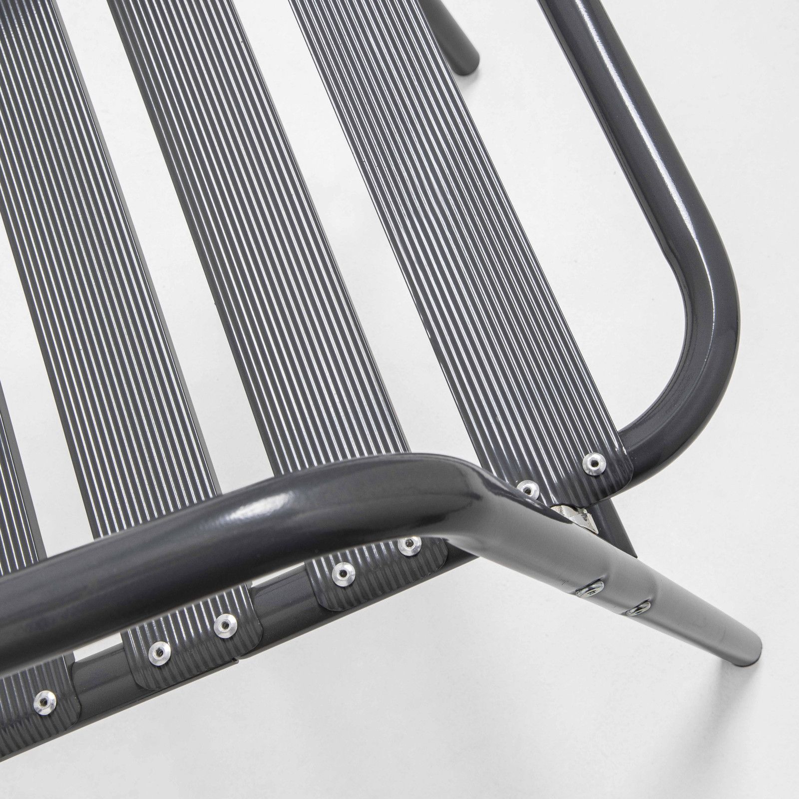 Chaise terrasse café alu gris 