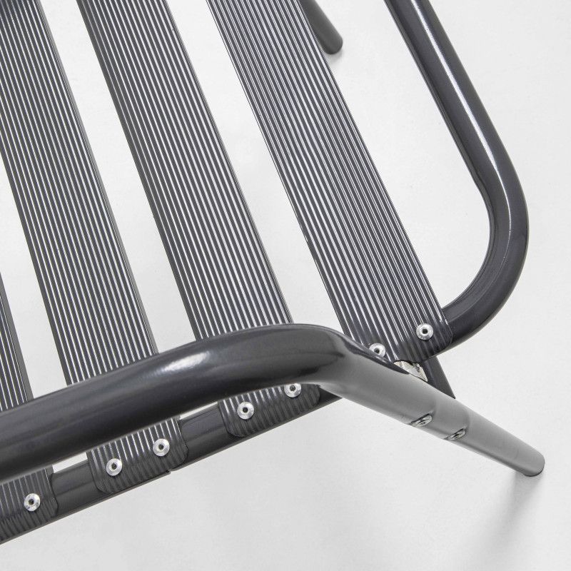 Chaise terrasse café alu gris Chaise terrasse café alu gris