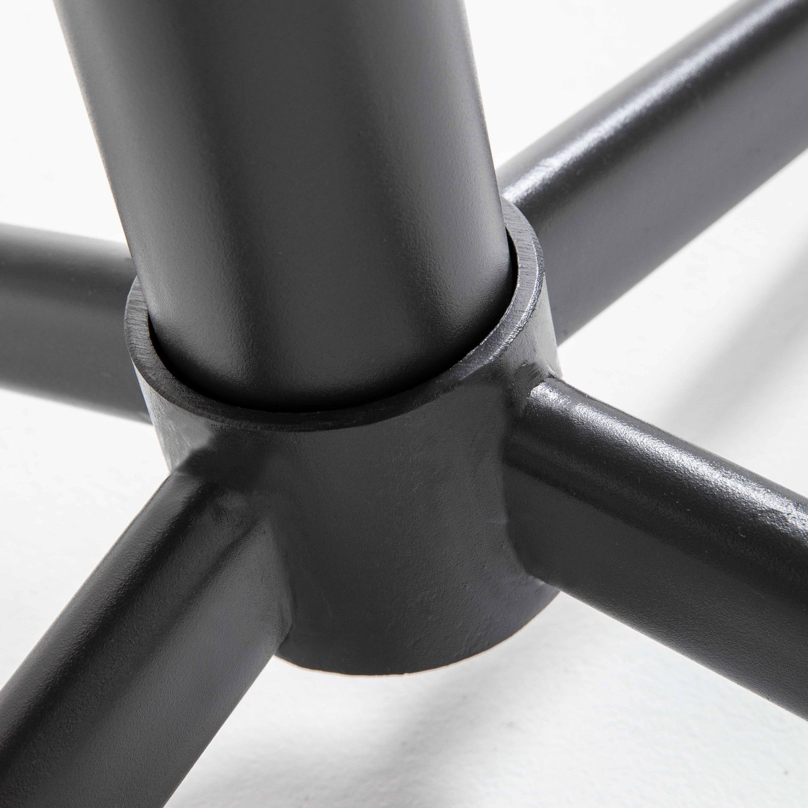 Table bistrot ronde plateau céramique effet bois