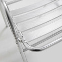 Fauteuil de terrasse empilable café bistro en aluminium